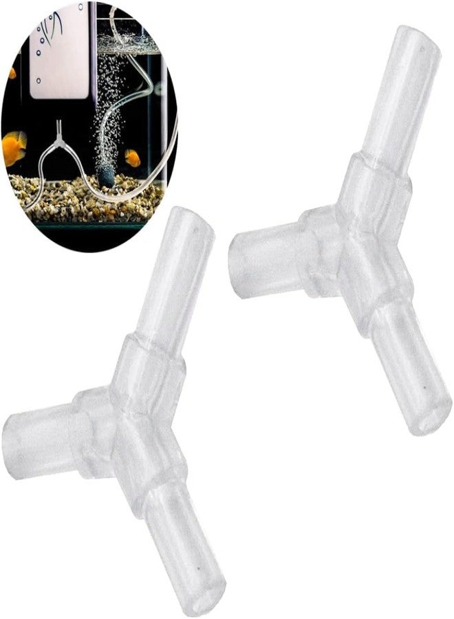 WinldMonmo 3-Way Control Lever Valve Distributor Splitter for Aquarium, 5Pcs Transparent, Tubing Connector Hose Fittings for Pumps and Filters - Image 3